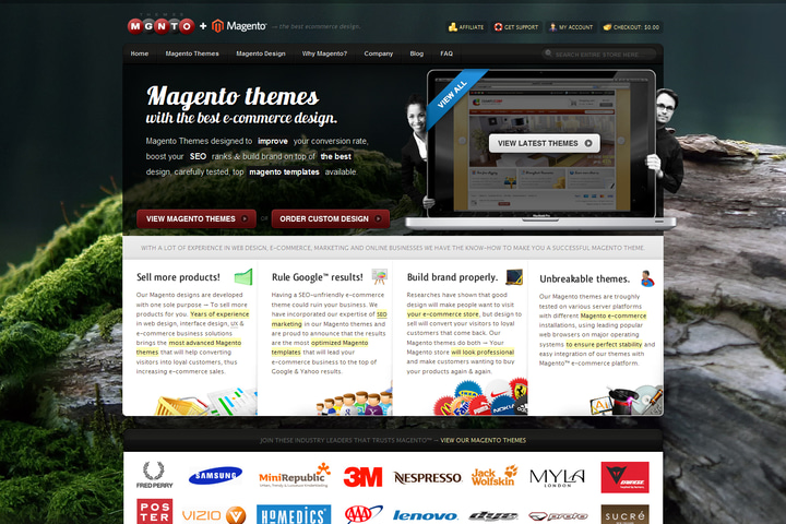 Magento Themes website preview